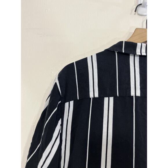 Camp Shirt L Rockabilly Lounge Striped Elvis Resort Retro Rock Casual Mod Dad - Picture 9 of 13